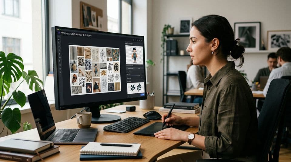 Quy trình biên tập đa ảnh tham chiếu và tách nền sản phẩm kỹ thuật số với Qwen-Image-2.1