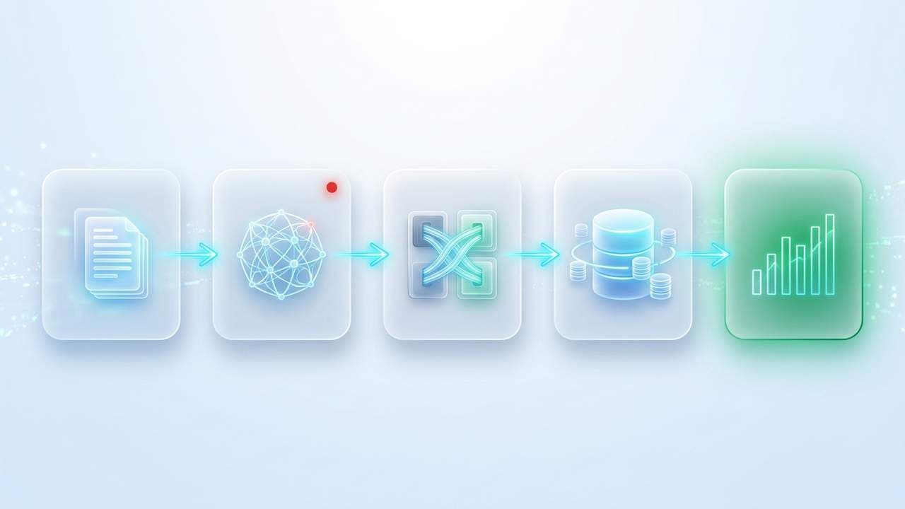 Sơ đồ luồng phân tầng dữ liệu từ cụm cảm biến IoT tới cơ sở dữ liệu quan hệ ERP.