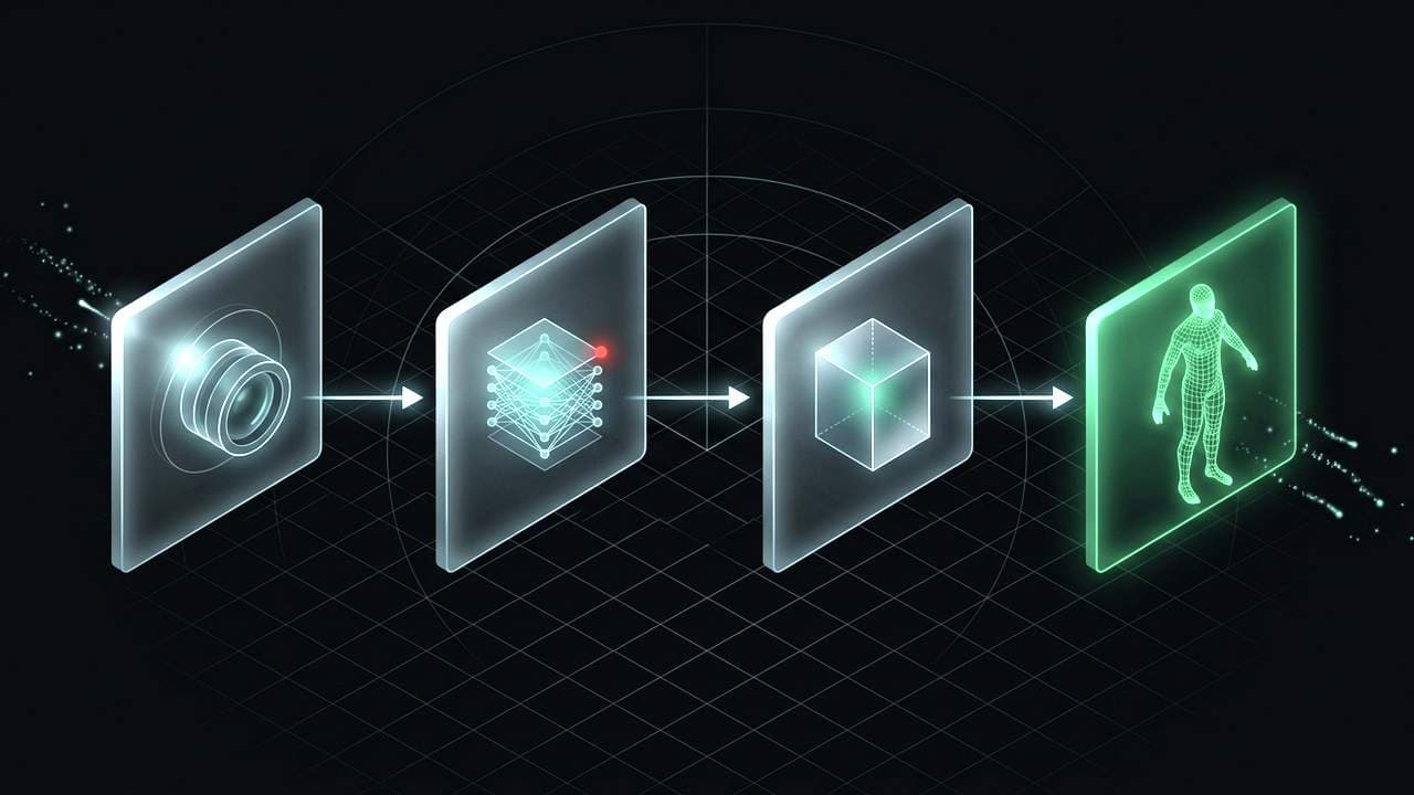 Sơ đồ luồng tái tạo mô hình 3D Mesh 45 FPS trên máy tính nhúng Jetson Orin.